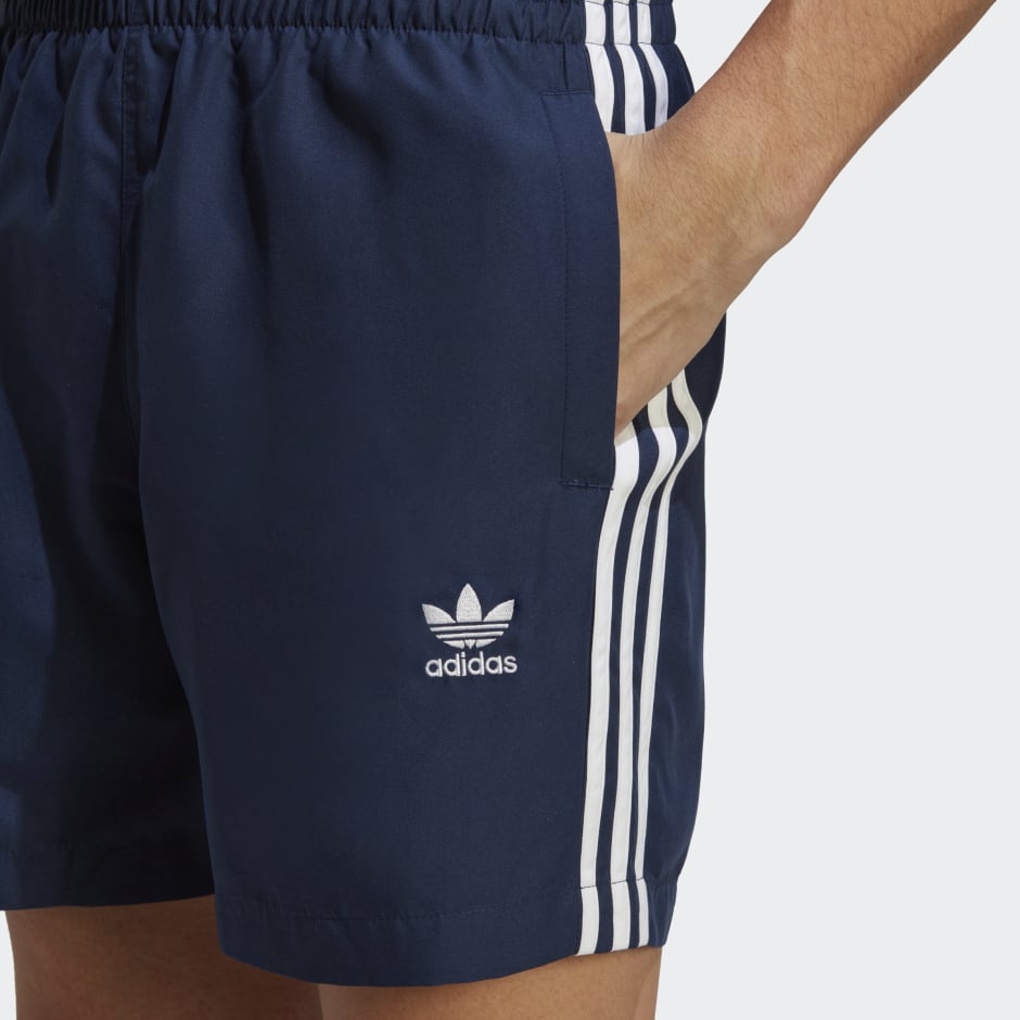 adidas Originals Adicolor 3-Stripes Swim Shorts Blue | OM