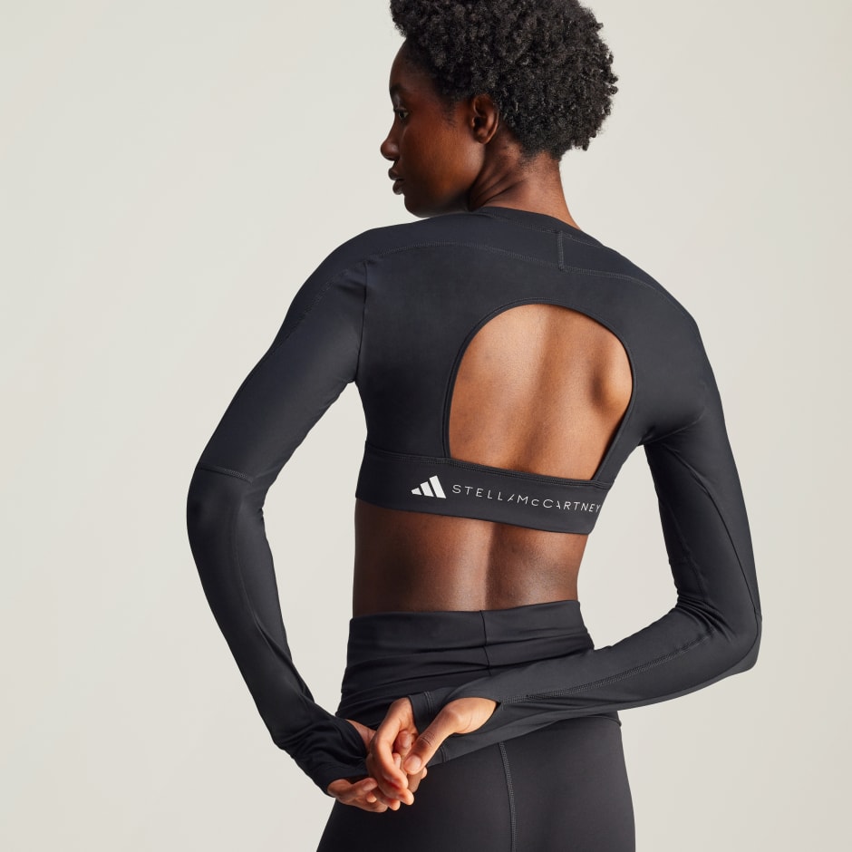 adidas by Stella McCartney TrueStrength Yoga Cropped Long Sleeve Top