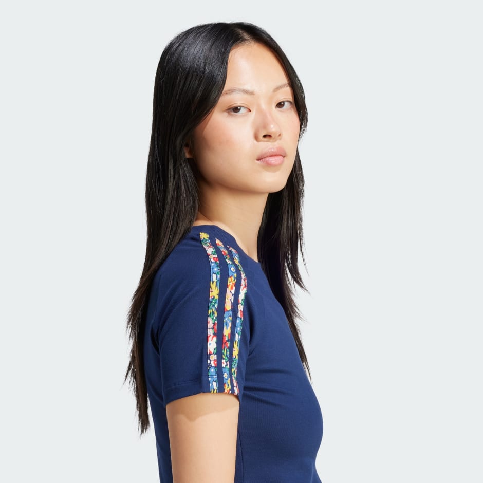 تيشيرت adidas Originals x Liberty London 3-Stripes Infill Baby
