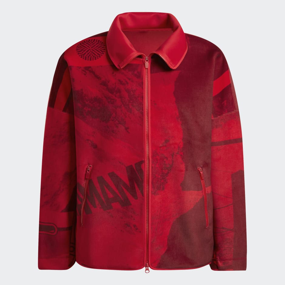 Y-3 Velvet Spacer Zine Allover Print Full Zip Sweater