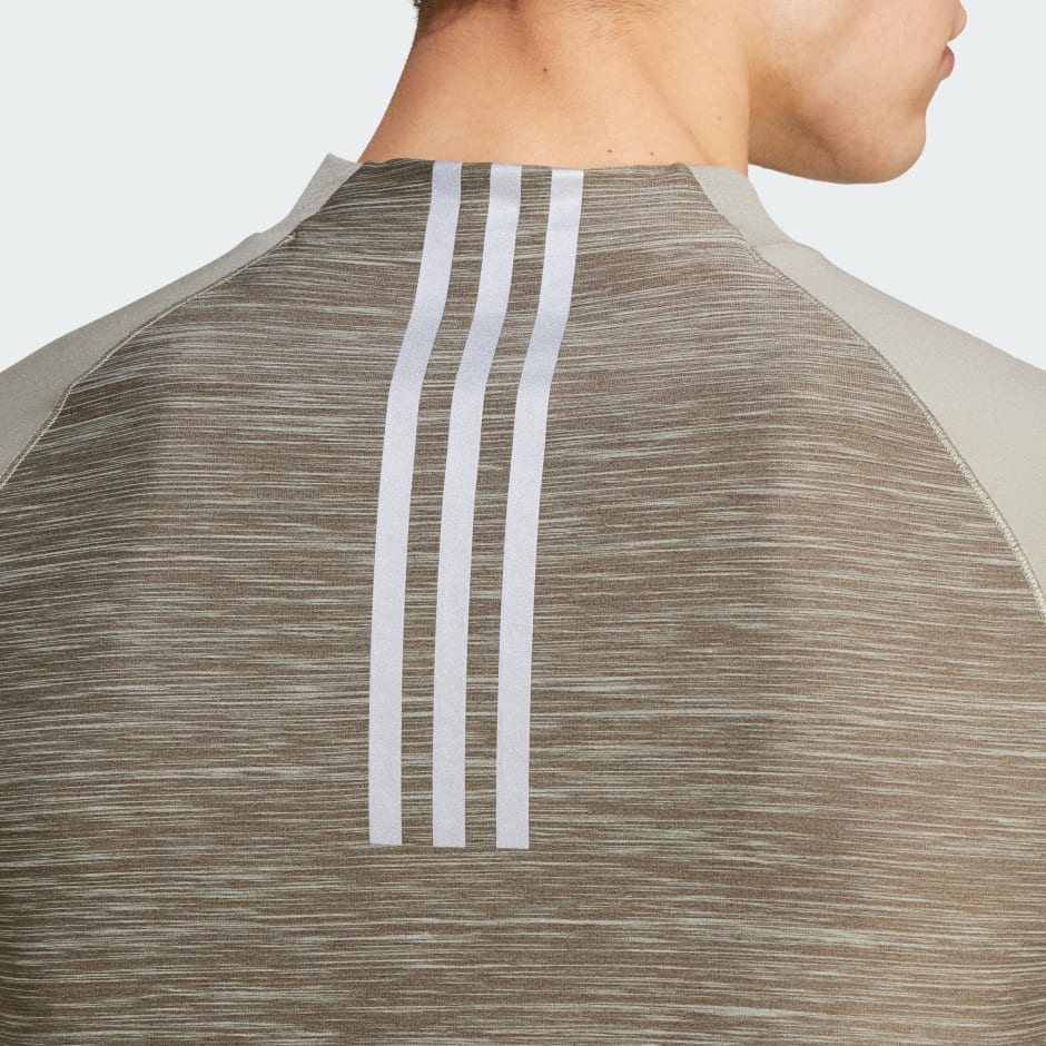 Gym+ Training 3-Stripes 1/4-Zip Long Sleeve Tee