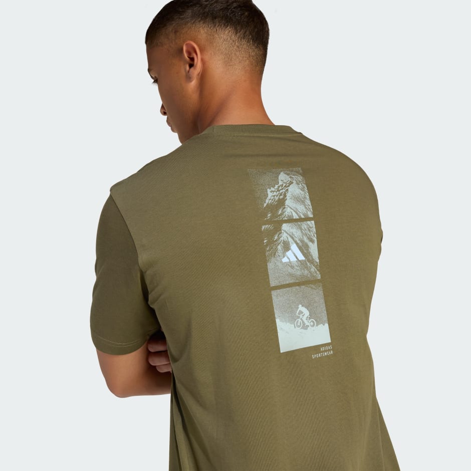 OUTDOOR MOUNTAIN BIKING GRAPHIC T-SHIRT