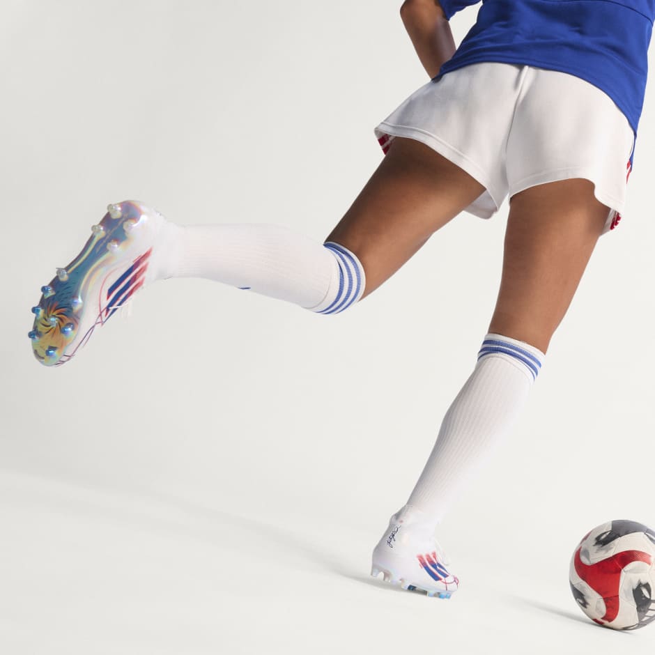 Ghete de fotbal pentru teren ferm sau gazon artificial F50 SPARKFUSION ELITE Mid-Cut, de damă