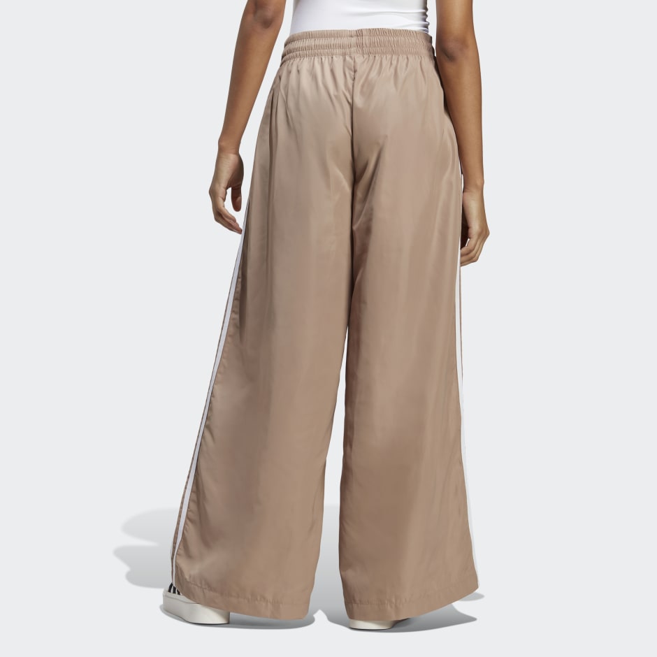 Women's Clothing - Oversized Track Pants - Brown