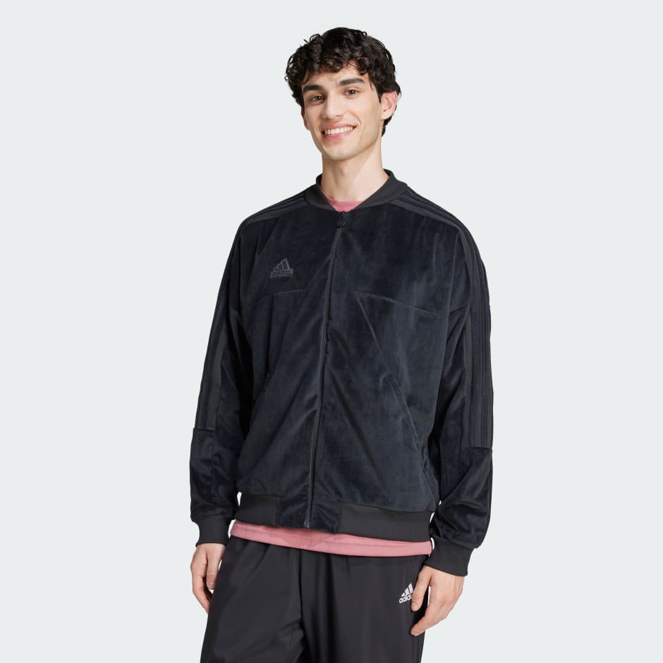 Adidas House of Tiro Velour Bomber Jacket
