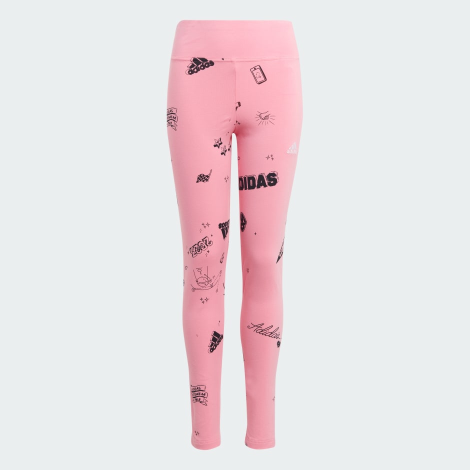 - Brand | Print Kids Allover Clothing adidas Love Kids Pink Oman Leggings -