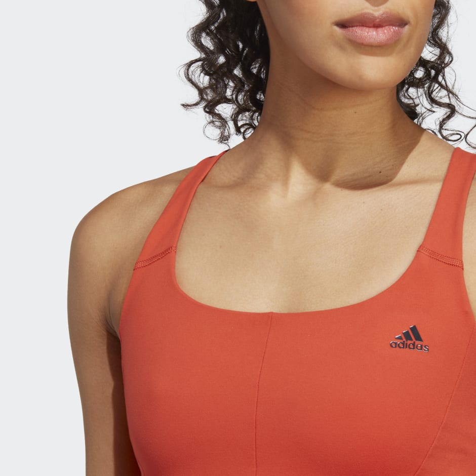 adidas CoreFlow Medium-Support Bra - Red