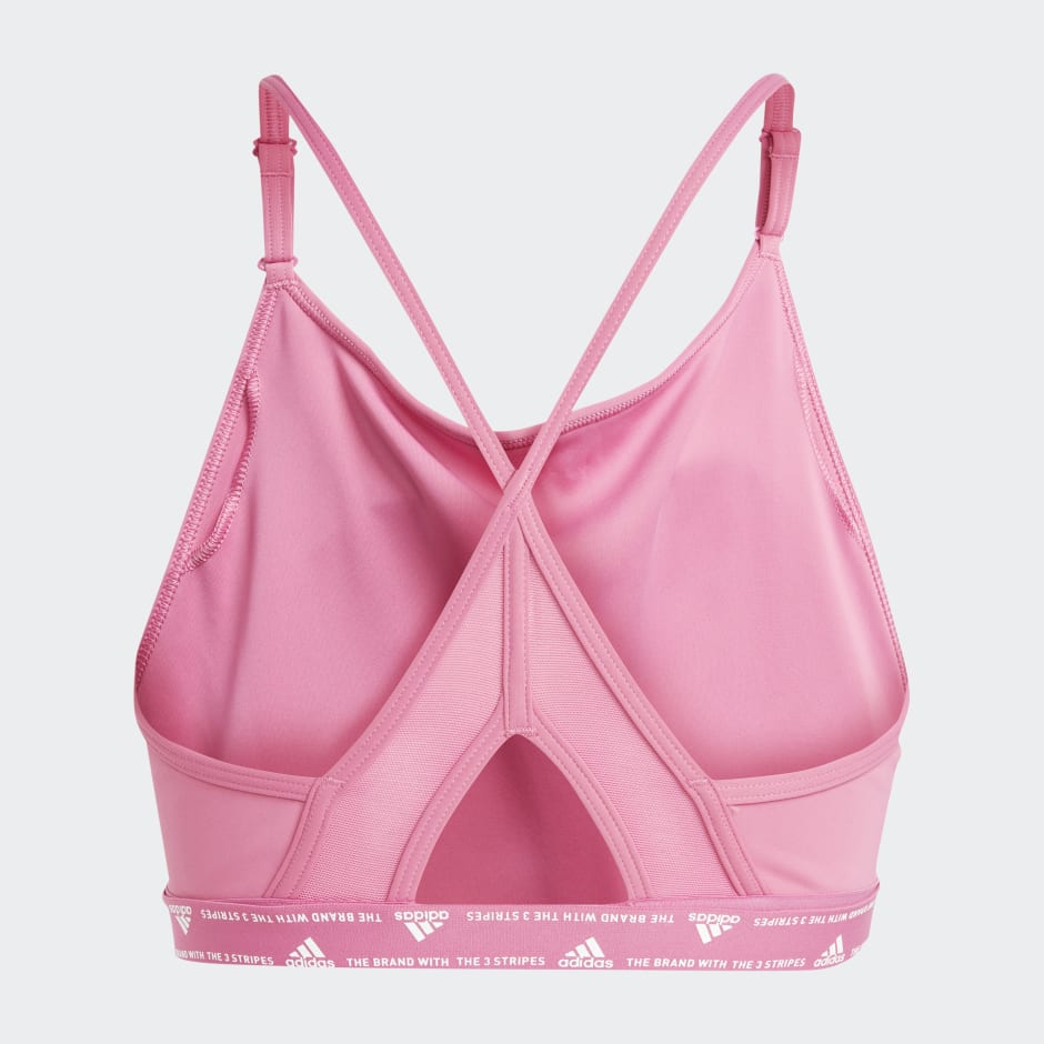 Clothing Aeroreact Training LightSupport Bra Pink adidas South