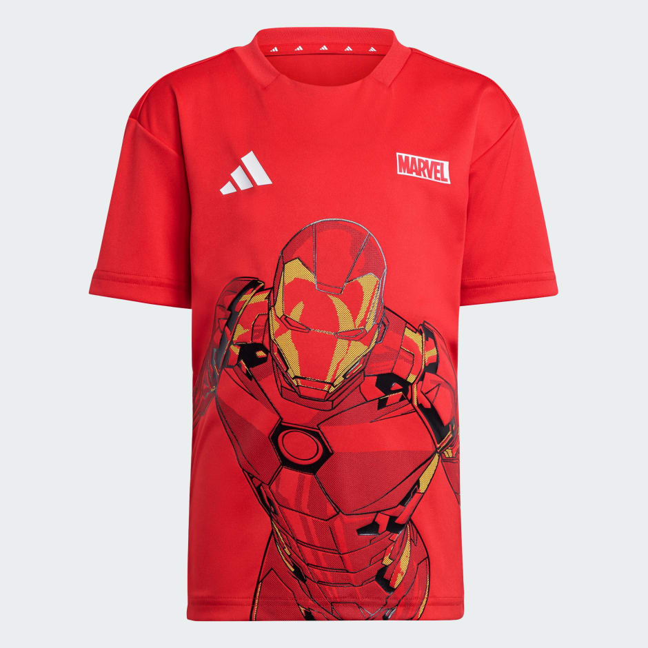 Set tricou Omul de Oțel adidas x Marvel pentru copii