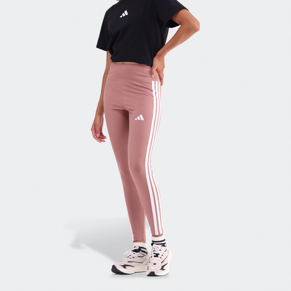 Essentials 3-Stripes Cotton Leggings