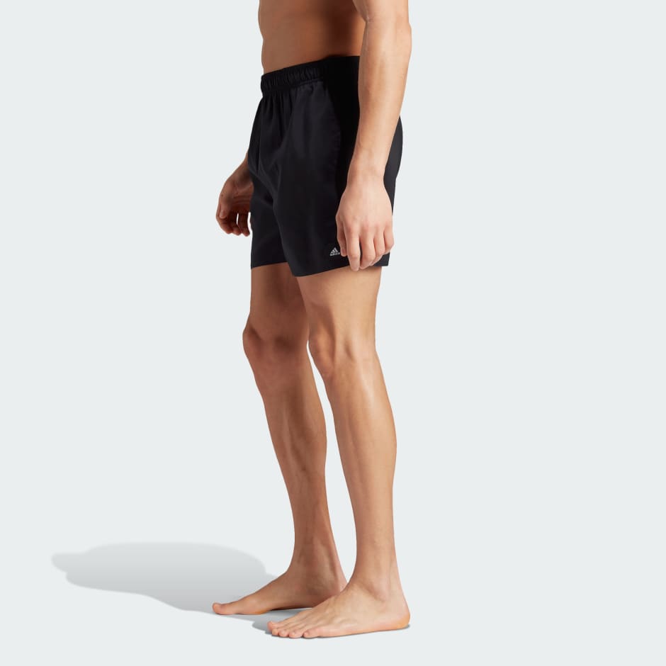 Men's Clothing - Solid CLX Short-Length Swim Shorts - Black | adidas Qatar