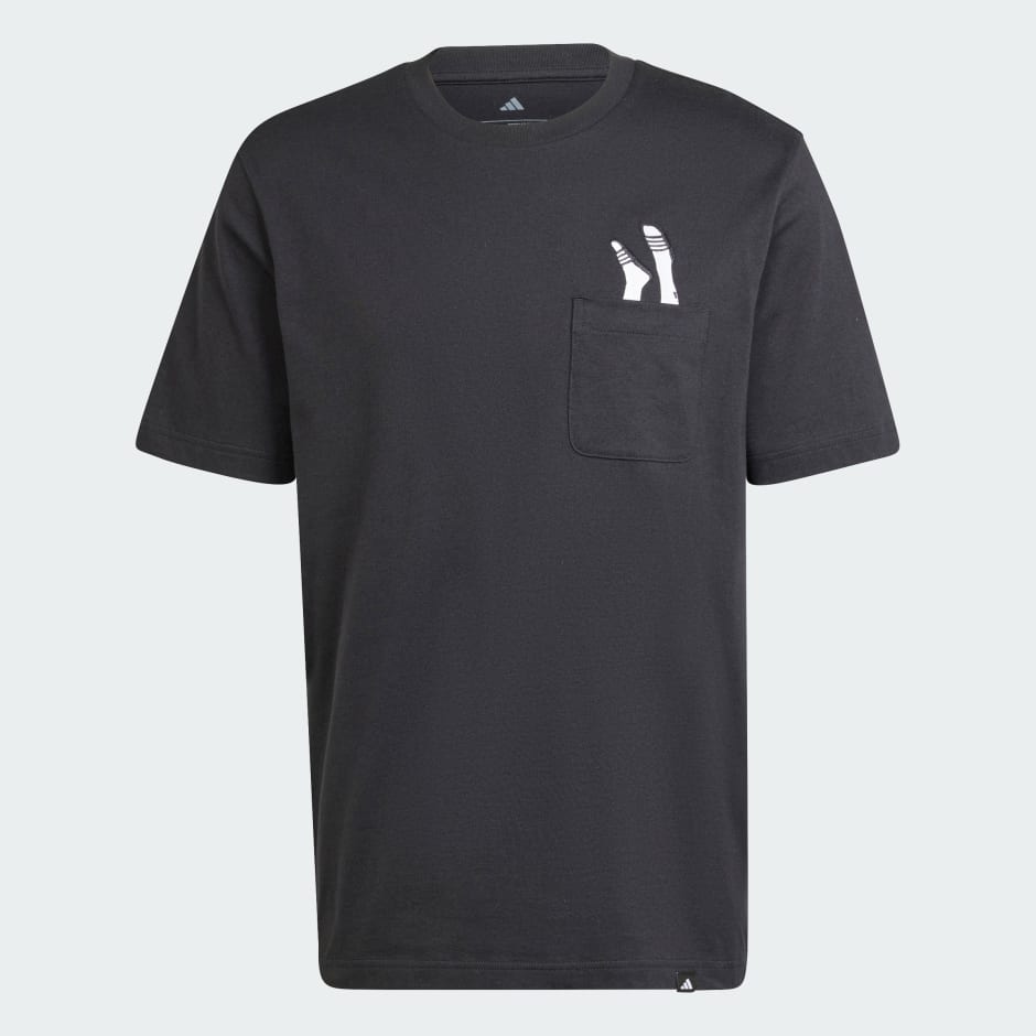 Tricou cu buzunar și imprimeu Lounge Slides