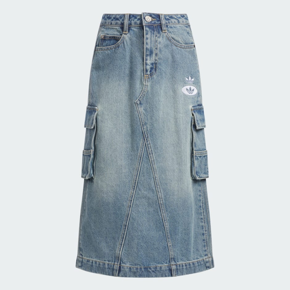Racing V-Day Denim Skirt - Multicolor | adidas Hong Kong