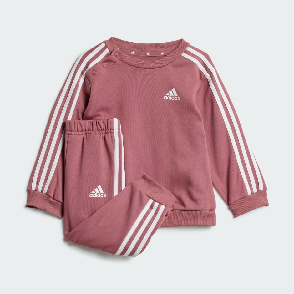 adidas Essentials 3 Stripes Jogger Set Kids Pink adidas UAE