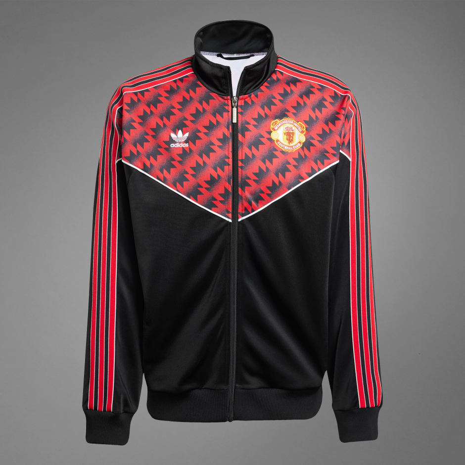 Clothing - Manchester United '91 Track Top - Black | adidas Oman