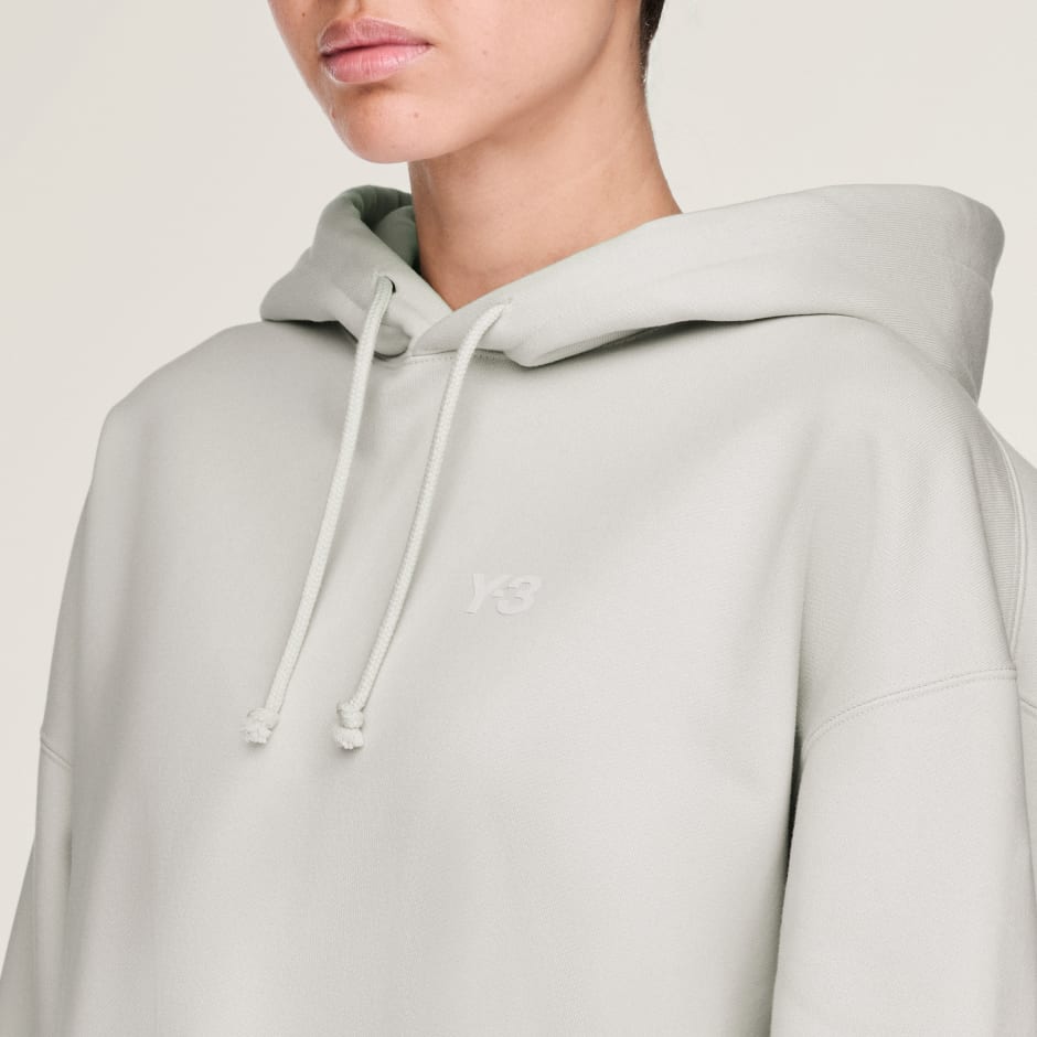 Hanorac larg din material plușat periat Y-3