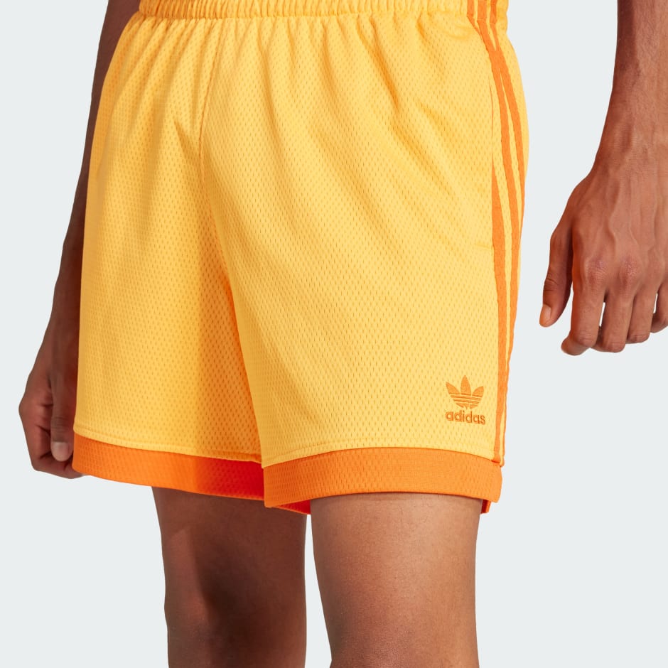 Pantaloni scurți din țesătură mock eyelet