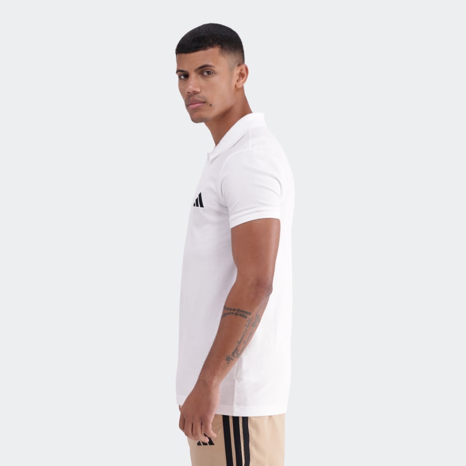 Essentials Small Logo Piqu&eacute; Polo Shirt