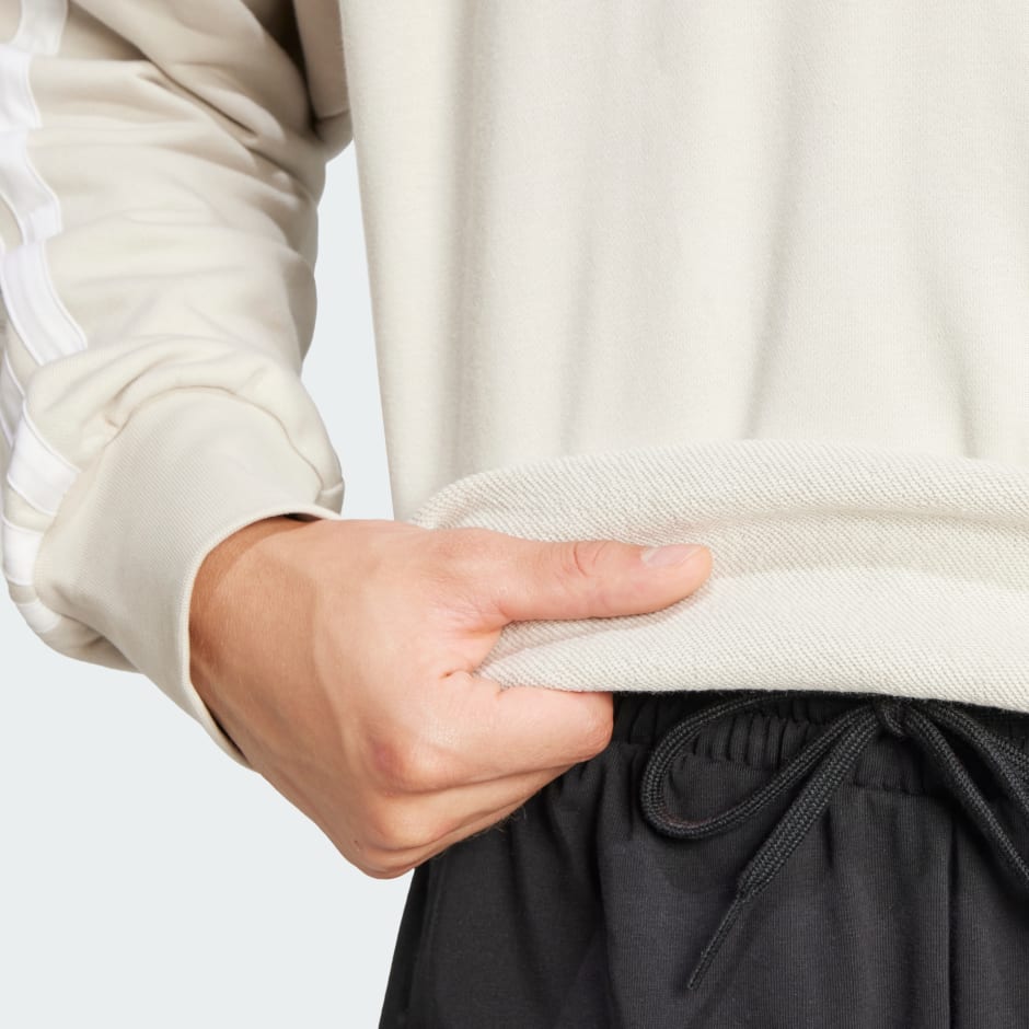 Bluză sport flaușată cu 3 dungi Essentials