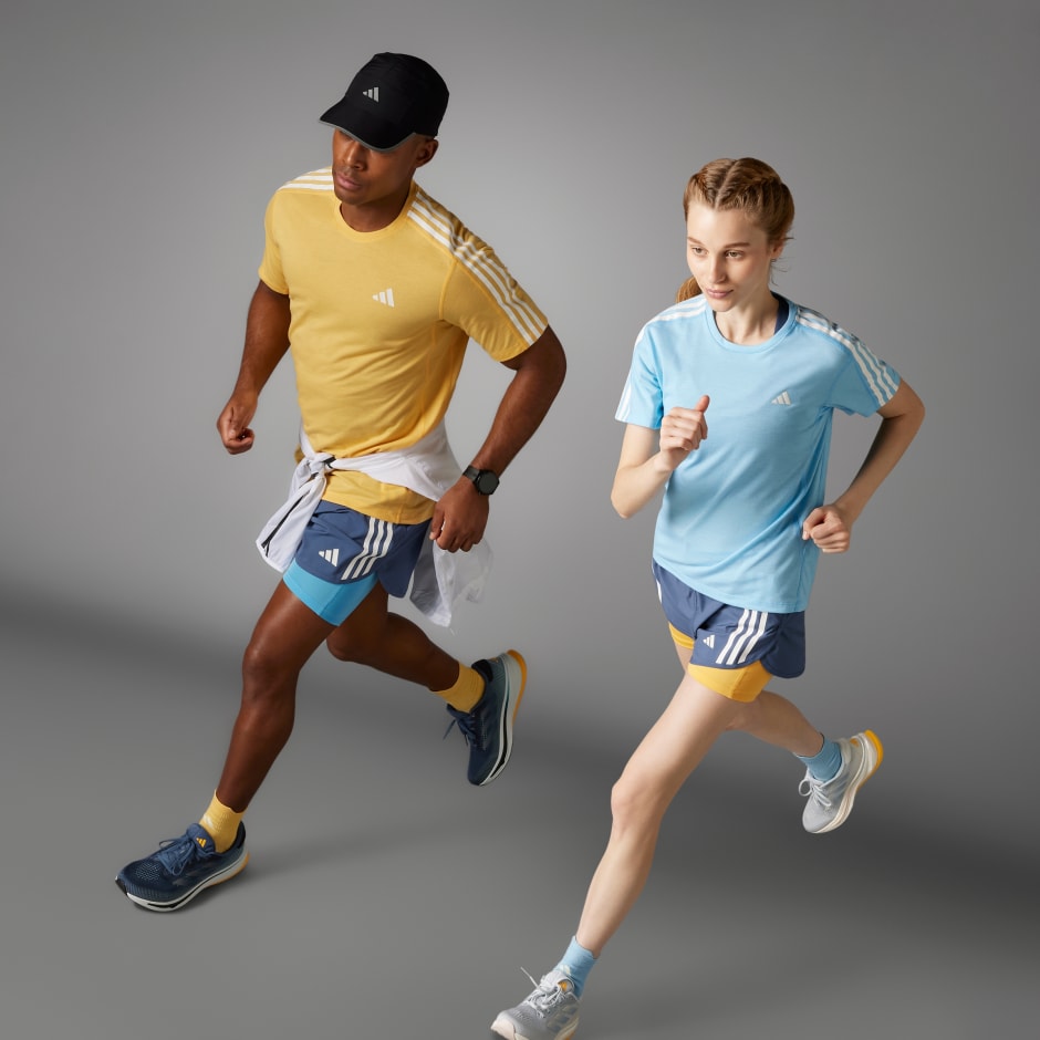 Own the Run 3-Stripes 2-in-1 Shorts