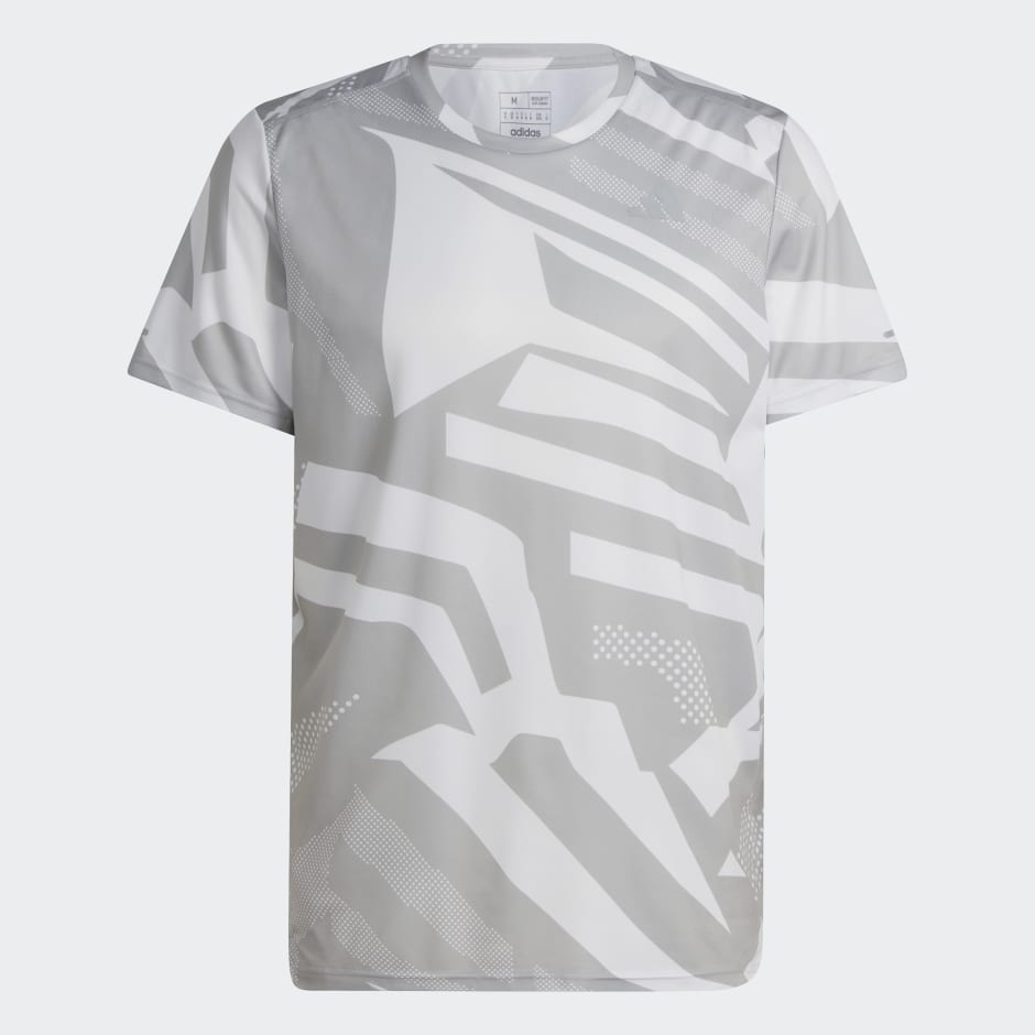 Men's Clothing - Own the Run Seasonal Tee - Grey | adidas Egypt