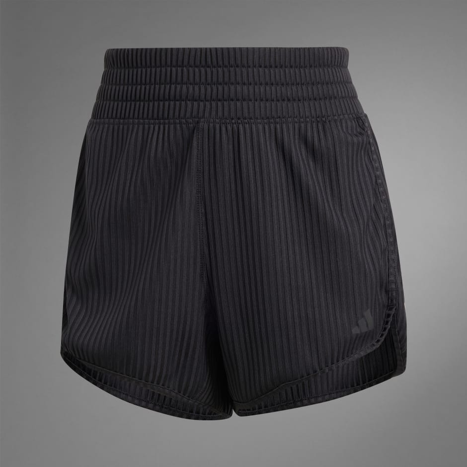 Pacer All Gym Seasonal Rib High-Rise Tonal 3-Stripes Shorts