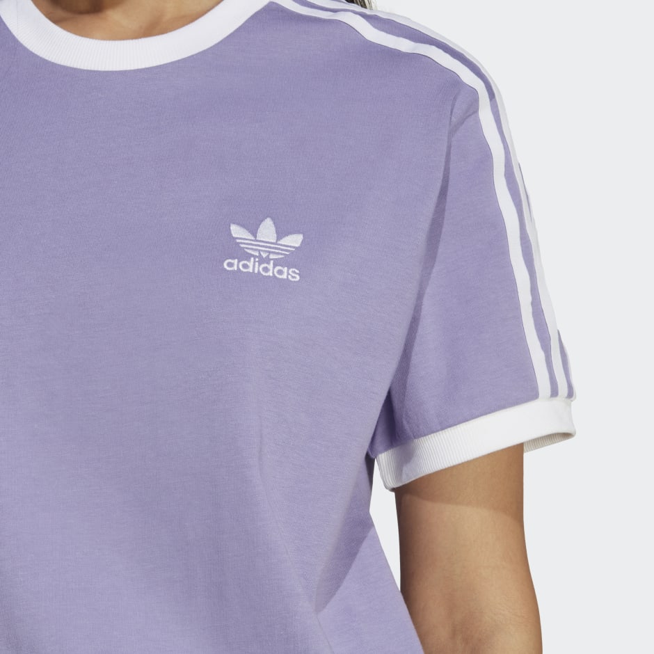 adidas ADICOLOR CLASSICS 3-STRIPES TEE - Purple | adidas UAE