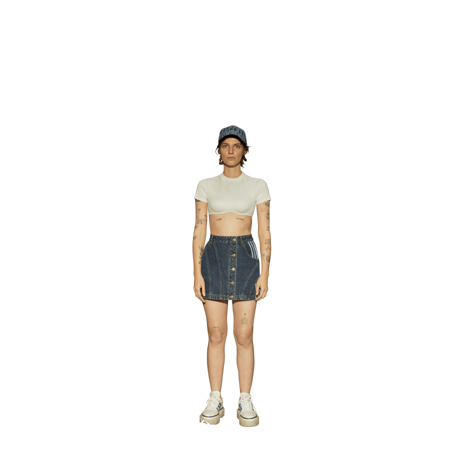 ivy park denim skirt