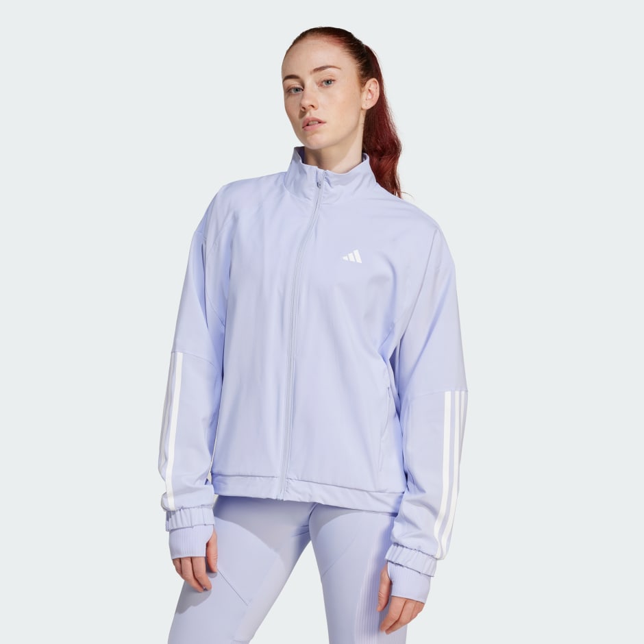 adidas Hyperglam Oversized Windbreaker - Purple | adidas UAE