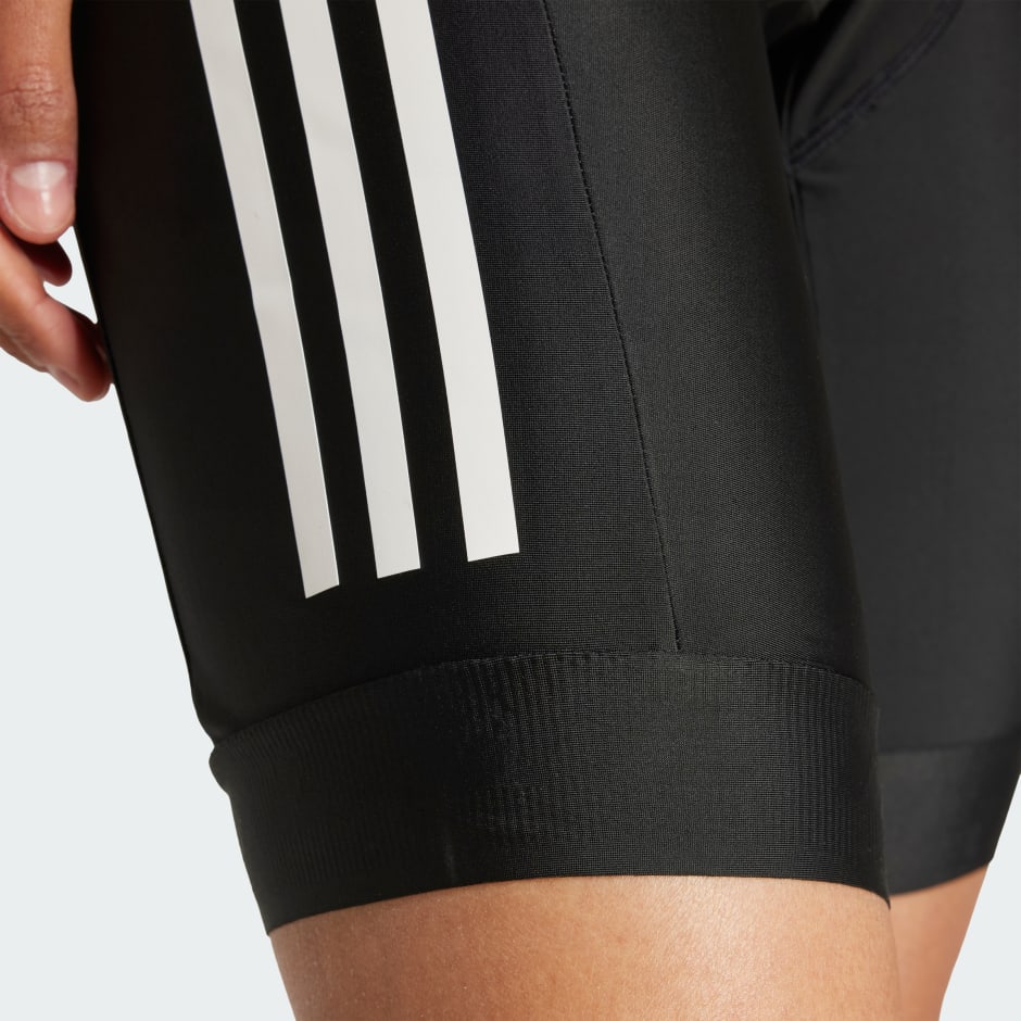 Biciklističke kratke hlače s naramenicama Essentials 3-Stripes Padded