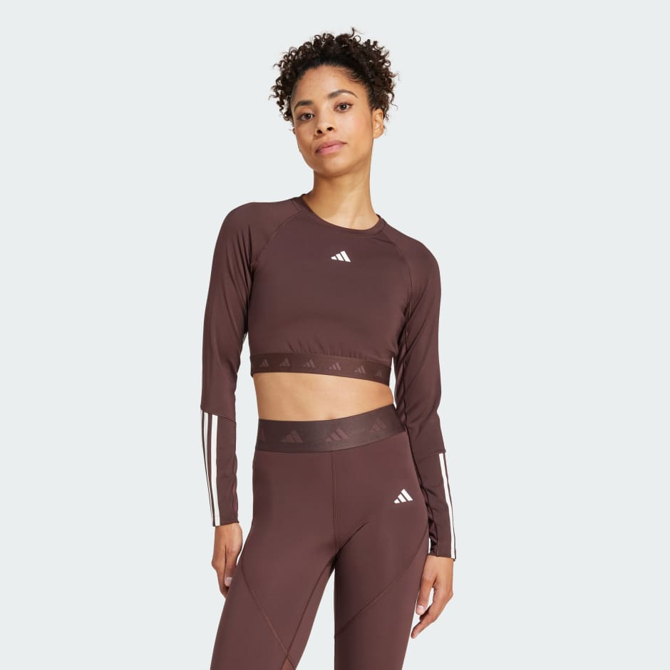 Hyperglam Training Cropped Long Sleeve Tee