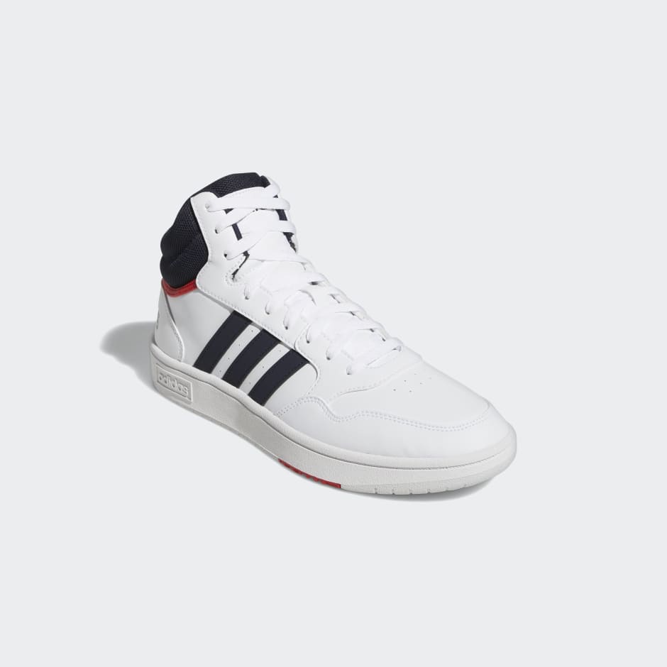 bota Elevado Casa adidas Hoops 3.0 Mid Classic Vintage Shoes - White | adidas ZA