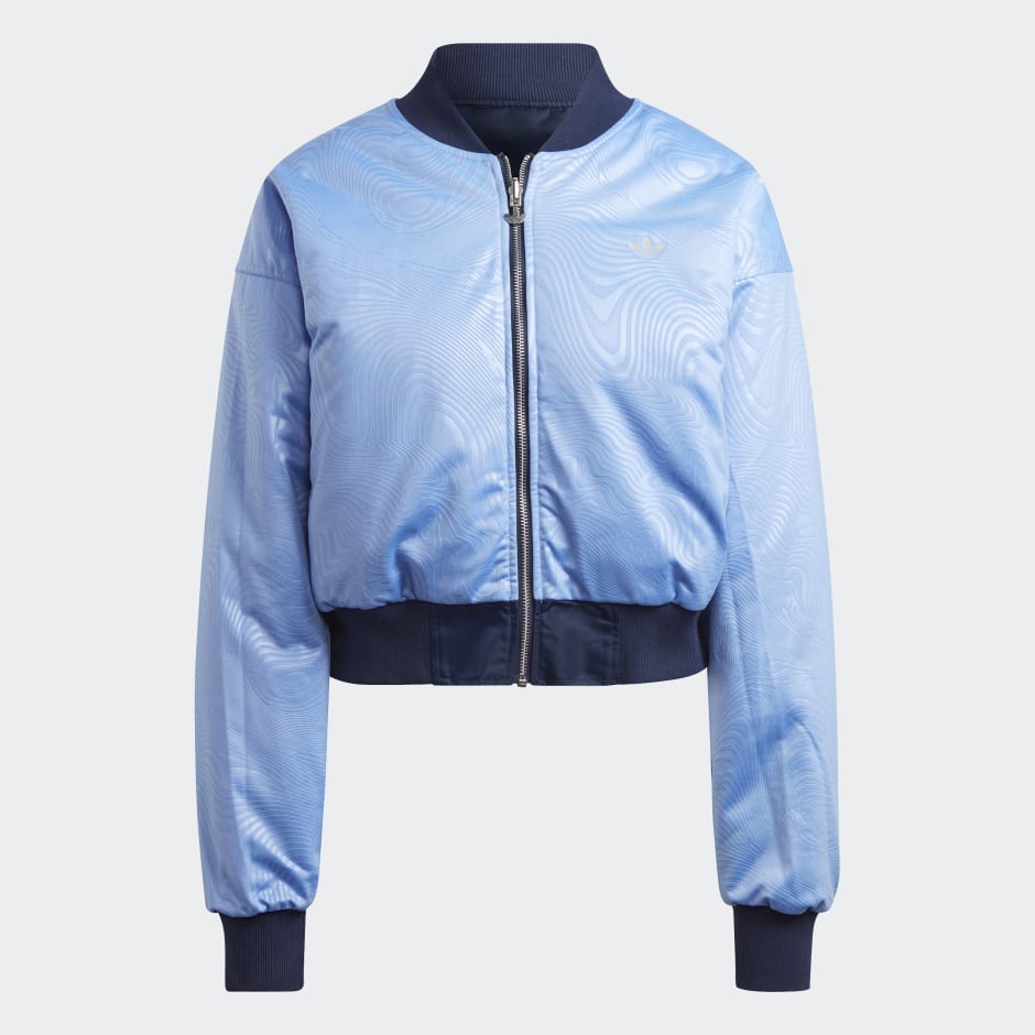 Insistir Corrección celestial Women's Clothing - Originals Reversible Crop Bomber Jacket - Blue | adidas  Saudi Arabia