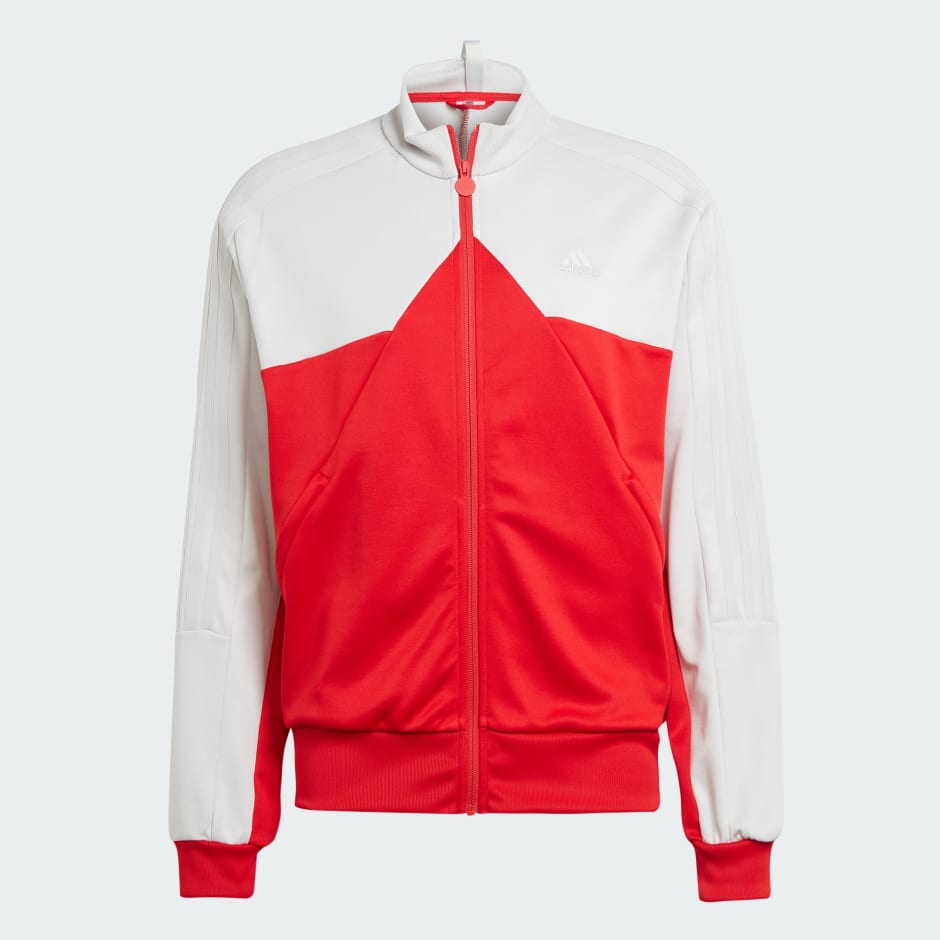 adidas Chaqueta deportiva Mujer - 3 Bar Logo Warm-Up - rojo/blanco GL0694