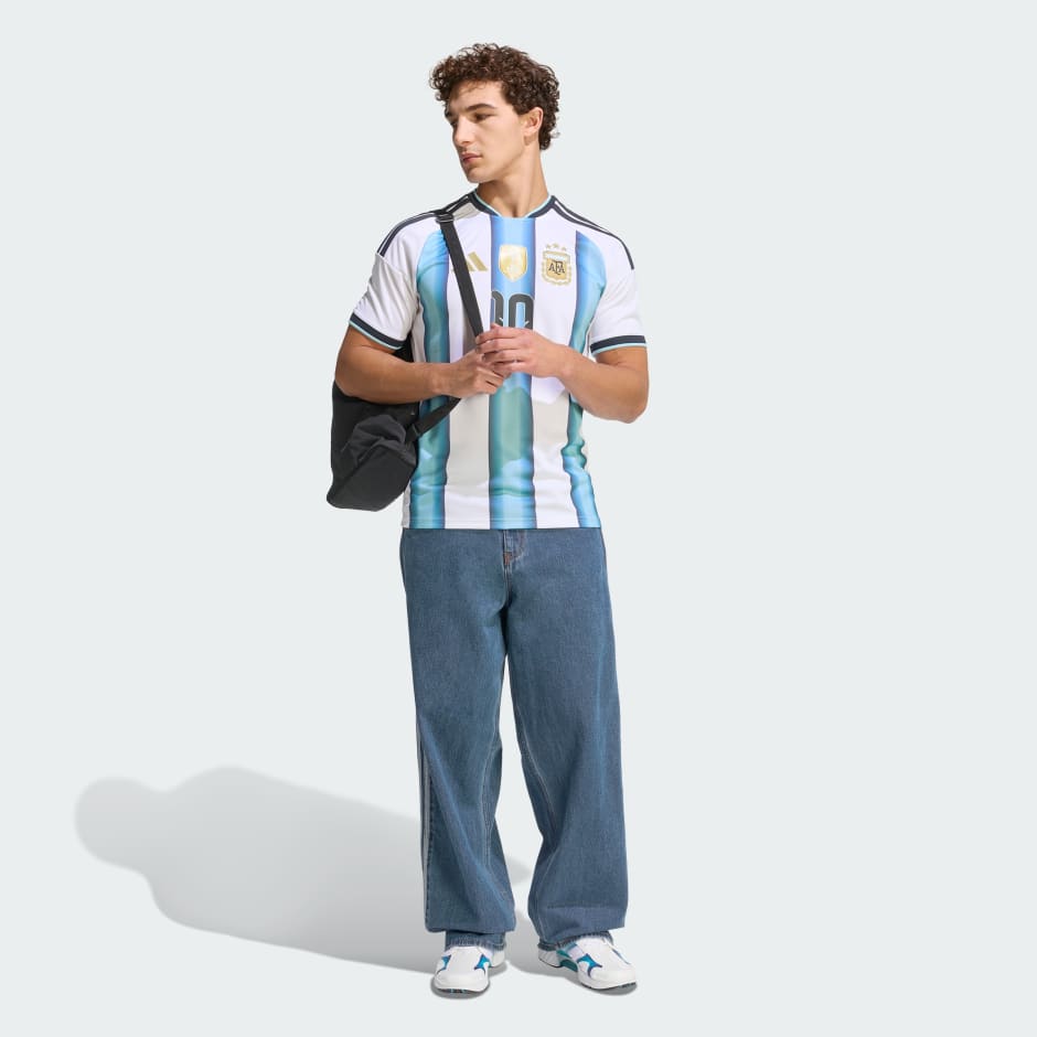 Argentina 26 Home Messi Jersey