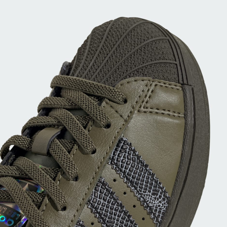 SUPERSTAR LED LIGHTS COMFORT CLOSURE ELASTIC LACE SHOES