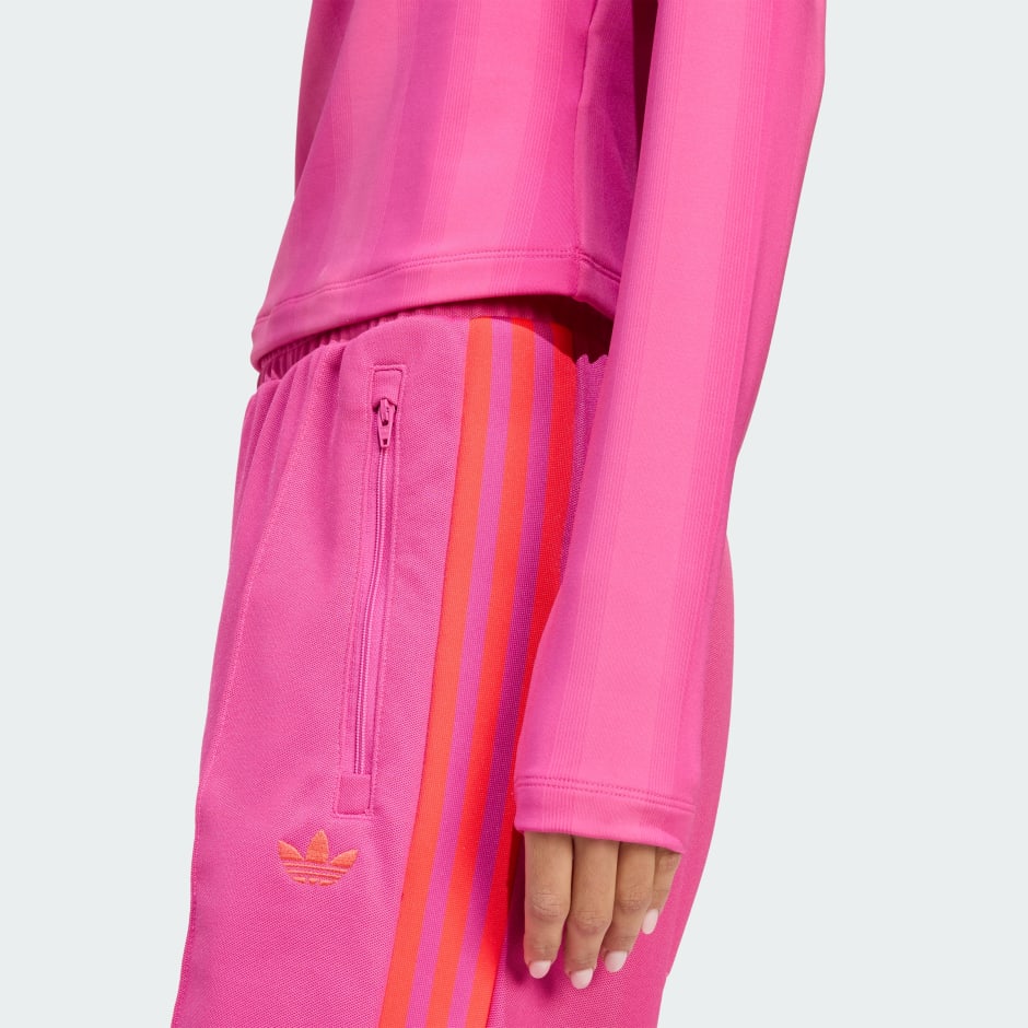 Bluză cu fermoar scurt, cu imprimeu de fotbal și m&acirc;necă lungă