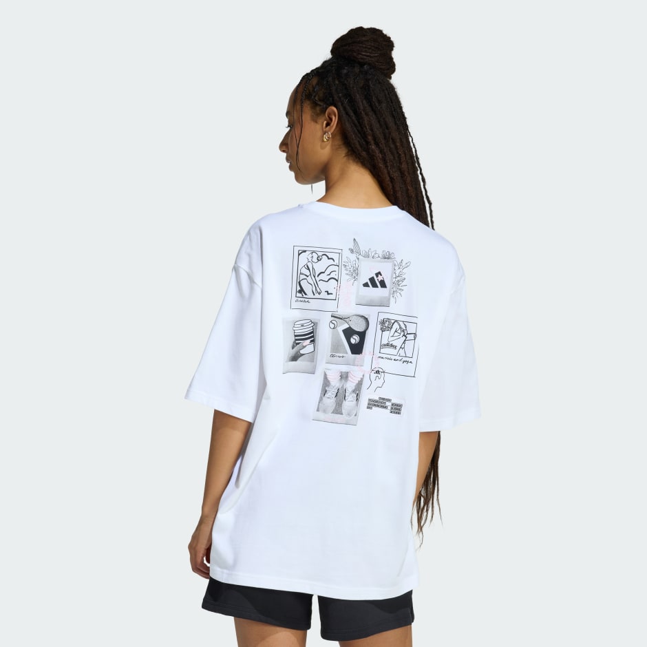 MINI EMBROIDERY OVERSIZED GRAPHIC T-SHIRT