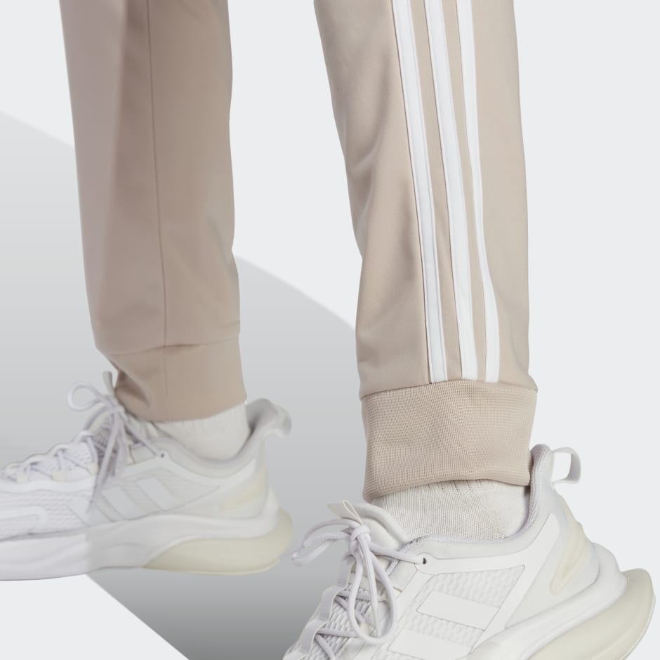 adidas Basic 3-Stripes Tricot Track Suit - Brown | adidas UAE