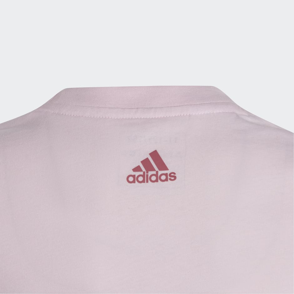 Kids Clothing - Essentials Logo Cotton Tee Pink | adidas Qatar