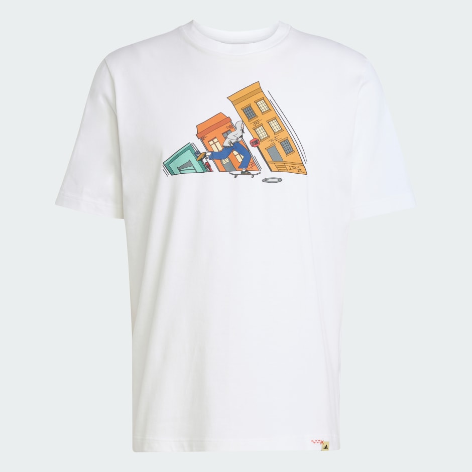 Tシャツ・カットソー ADIDAS Doodle Hunt Skate Graphic Tee 5FT2326 Clothing - Doodle Hunt Skate Graphic Tee - White | adidas Oman