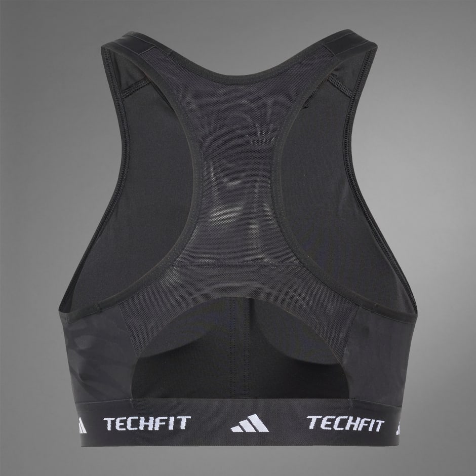 Techfit Medium-Support High-Neck Print Bra