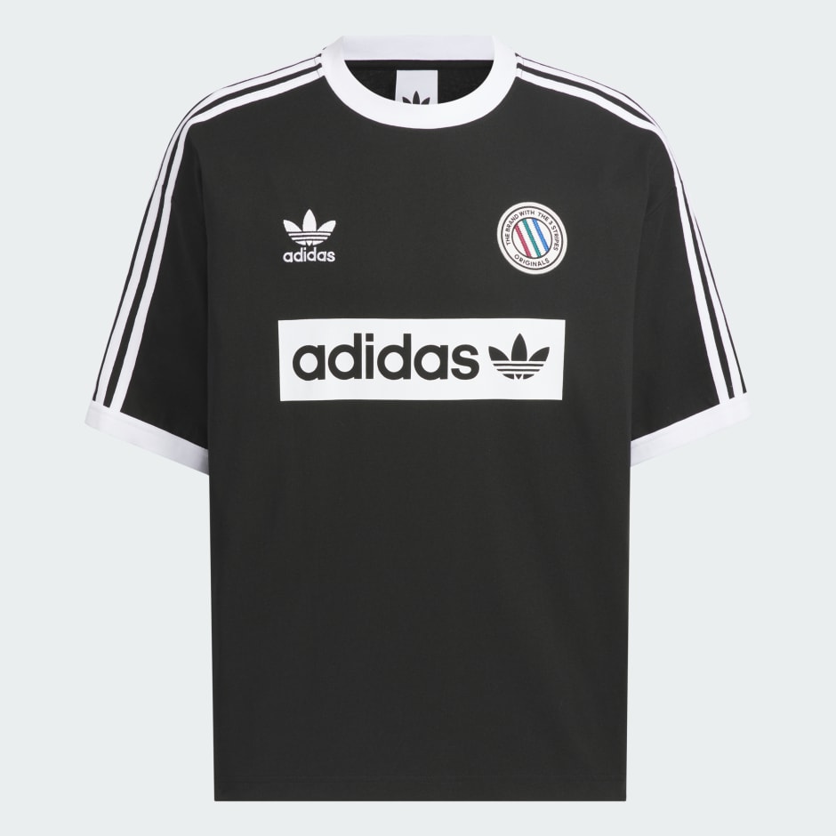 Clothing - Ringer Tee - Black | adidas Oman