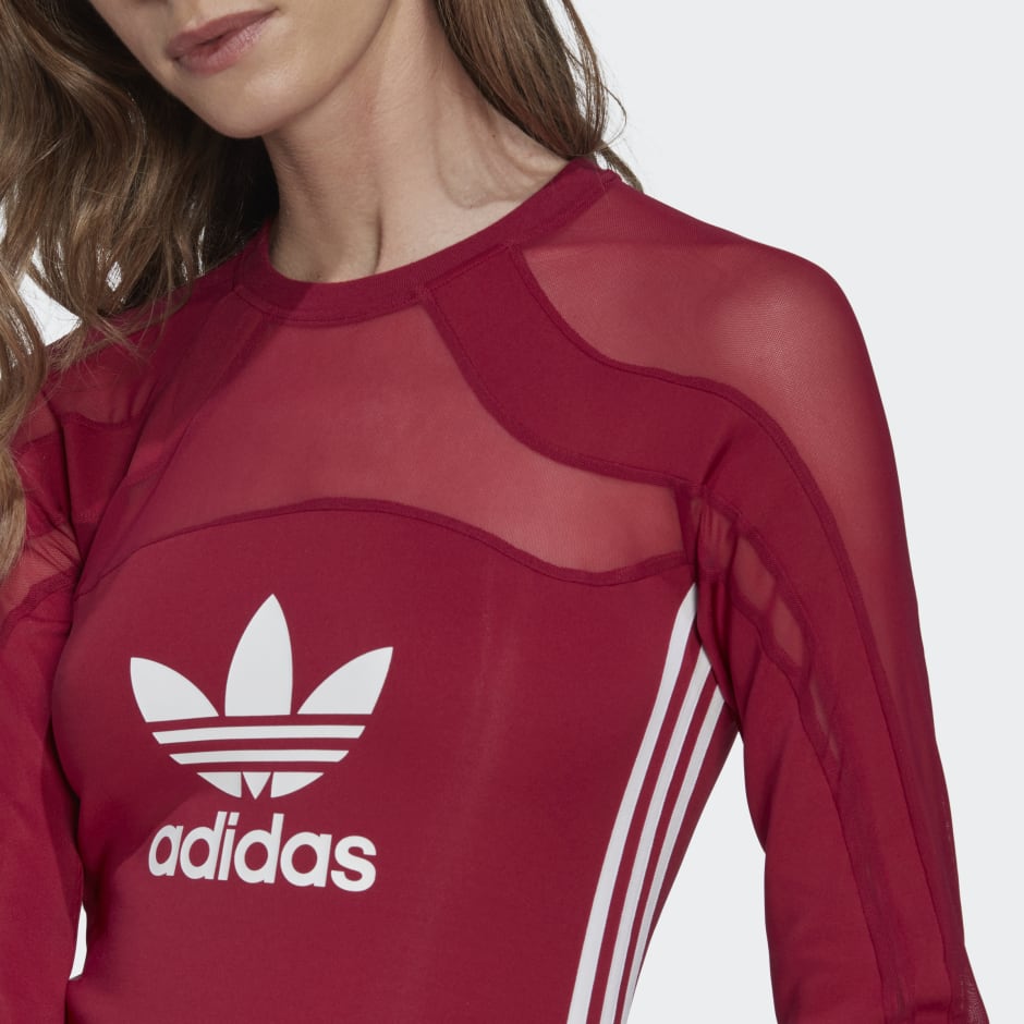 Verenigen moe Tot adidas Centre Stage Mesh Top - Red | adidas OM