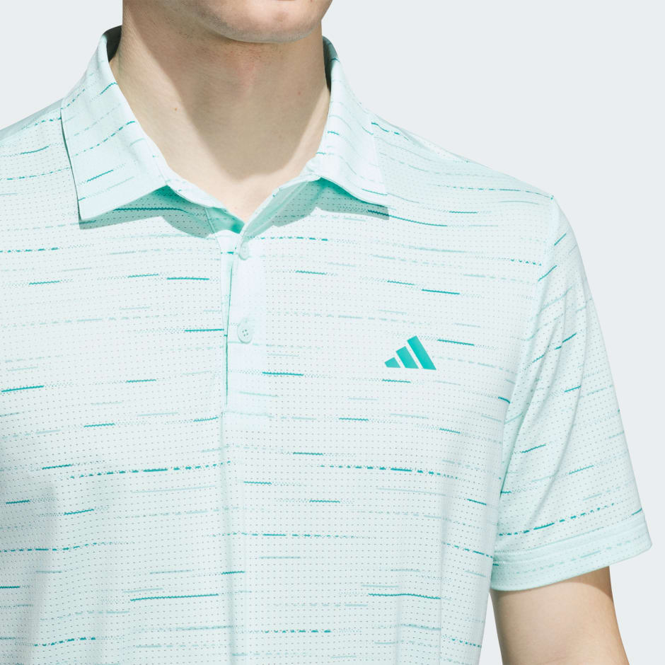 Tricou polo Ultimate365 cu imprimeu și plasă Glimmer