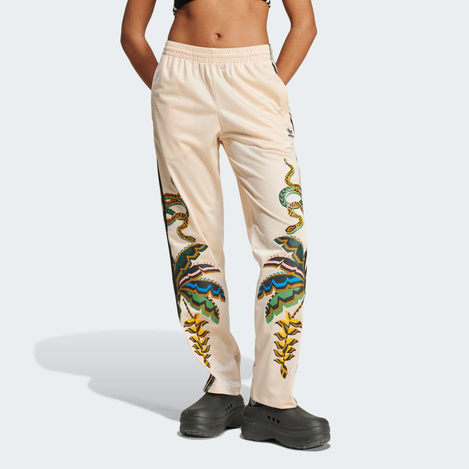 Adidas track pants floral hotsell