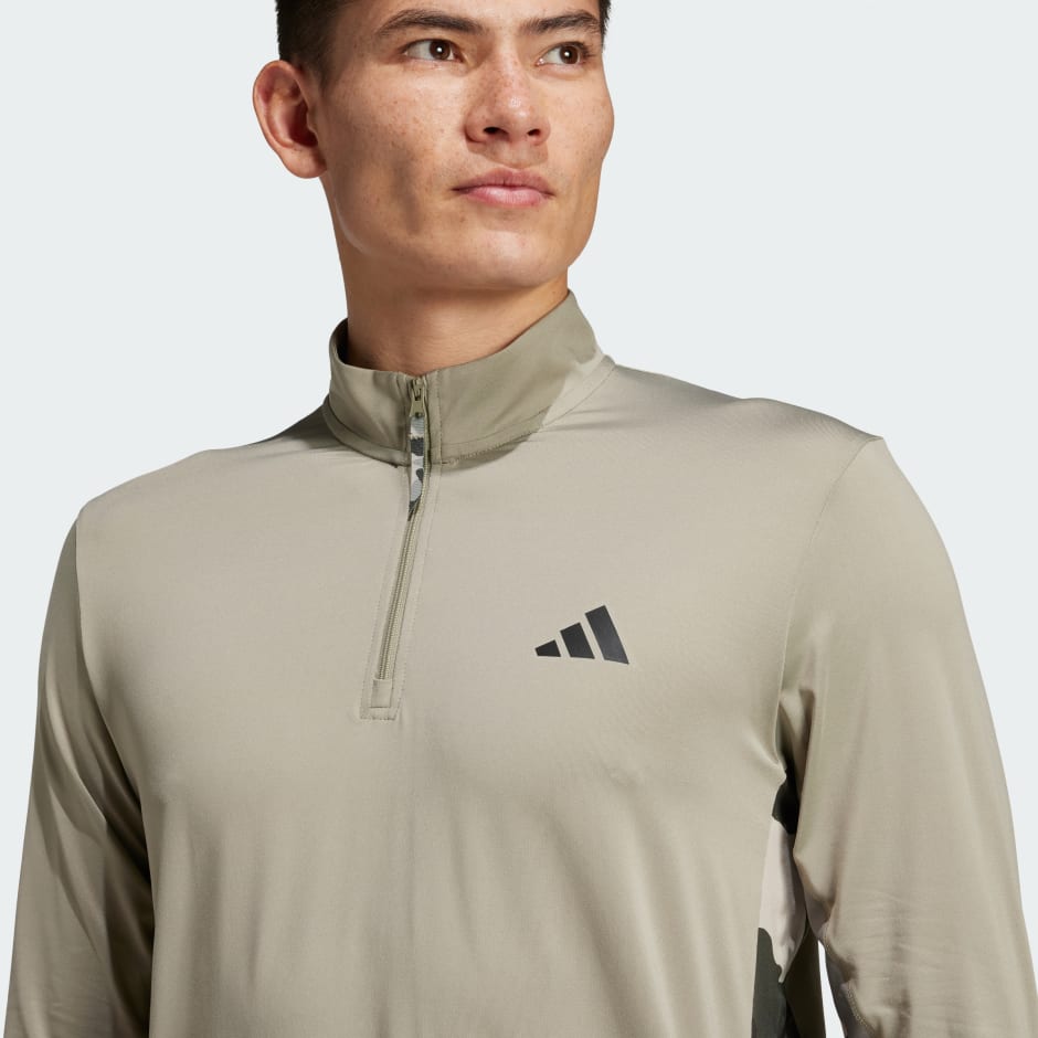 Train Essentials Camo Training 1/4-Zip Longsleeve