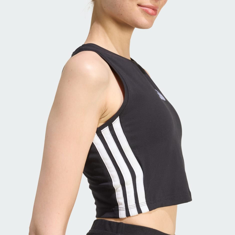 ESSENTIALS 3-STRIPES PADDED TANK