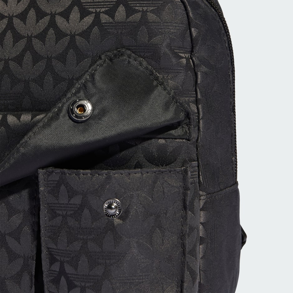 adidas Trefoil Monogram Jacquard Mini Backpack Black adidas TZ