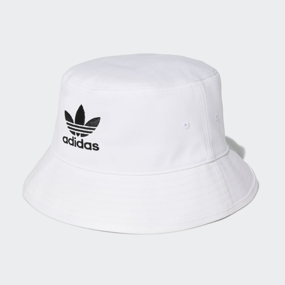 adidas Adicolor Trefoil Bucket Hat - White